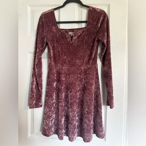 Velvet skater dress